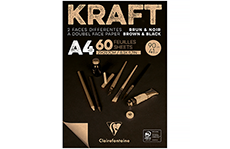 Clairefontaine Kraft Brown&Black A4 (склейка, 60 листов)