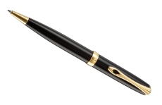 Diplomat Excellence A2 Black Lacquer Gold шариковая