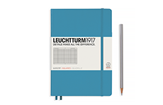 Leuchtturm1917 Medium A5 (жесткая обложка, нордический синий, в клетку)