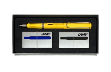 Набор Lamy Safari F (желтый корпус) с картриджами 