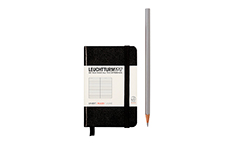 Leuchtturm1917 Mini A7  Black (жесткая обложка, черный, в линейку)