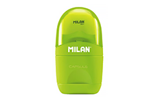 Ластик Milan Capsule 2-в-1 с точилкой (салатовый)
