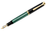 Pelikan Souveran M600 F (черно-зеленый корпус)