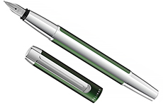 Pelikan Pura P40 F (зелено-серебристый корпус)