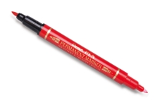 Pentel Fine/Extra Fine Twin Tip двухсторонний перманентный маркер (красный)