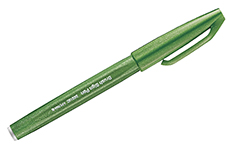 Pentel Touch Brush Pen (оливковый)