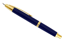 Pilot Capless F (синий корпус, золотая отделка)
