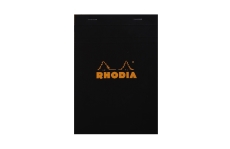 Блокнот Rhodia Basics №16 Black (14.8х21 см, в клетку)