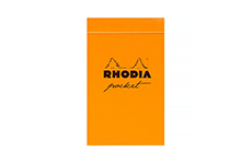 Карманный блокнот Rhodia Pocket Pad (в клетку, оранжевый)