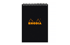 Rhodia Wirebound №16 (А5, в клетку, черный)