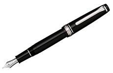 Sailor Professional Gear Slim F (черный корпус, отделка - родий)