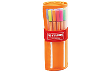 Stabilo Point 88 (набор из 30 цветов, оранжевый чехол)