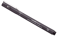 Uni-ball Pin Fine Line Brush (темно-серый)