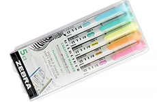 Набор Zebra Mildliner Fluorescent (5 маркеров-текстовыделителей)