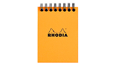 Блокнот на спирали Rhodia №13 (10.5х14.8 см, в клетку, оранжевый)