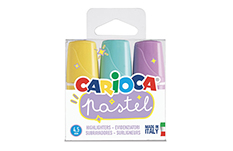 Набор мини-текстовыделителей Carioca Pastel (3 цвета)