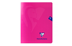 Тетрадь Clairefontaine Mimesys 17х22 (розовая, в клетку)