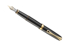 Diplomat Excellence A2 Black Lacquer Gold F