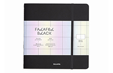 Falafel Books скетчбук для акварели Black (19×19 см)