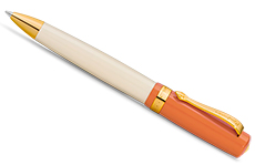 Kaweco Student 70's Soul шариковая (кремовый с оранжевым)