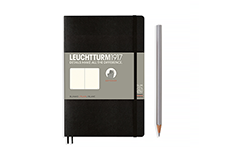 Leuchtturm1917 Paperback B6+ Black (мягкая обложка, без линовки)