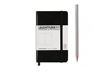 Leuchtturm1917 Pocket A6 Black (жесткая обложка, черный, в точку)