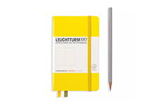 Leuchtturm1917 Pocket A6 (жесткая обложка, лимонный, в точку)