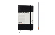 Leuchtturm1917 Softcover Pocket A6 Black (мягкая обложка, черный, в линейку)