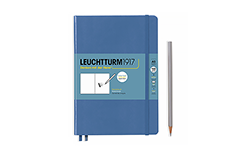 Leuchtturm1917 Sketchbook Medium A5 Denim (жесткая обложка, синий)