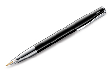 Lamy Studio EF (черный лак, золотое перо)