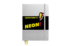 Leuchtturm1917 Medium A5 Silver&Neon Yellow (в точку)