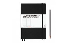 Leuchtturm1917 Medium A5 Black (жесткая обложка, черный, в точку)