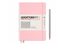 Leuchtturm1917 Medium A5 Powder (жесткая обложка, пастельно-розовый, в клетку)