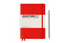 Leuchtturm1917 Medium A5 Red (жесткая обложка, красный, в точку)
