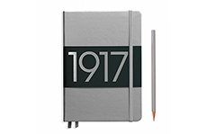 Leuchtturm1917 Medium A5 Silver (жесткая обложка, серебряный, в линейку)
