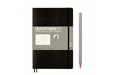 Leuchtturm1917 Paperback B6+ Black (мягкая обложка, черный, в точку)