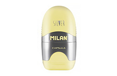 Ластик-точилка Milan Capsule Silver (желтый)