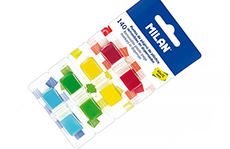 Клейкие закладки Milan (пластиковые, 4 цвета, в диспенсерах)