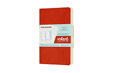 Блокнот Moleskine Volant Pocket 2 шт. (А6, нелинованный, оранжевый/голубой)