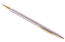 Ohto Slim Line (серебристый корпус с золотистыми деталями)