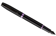 Parker IM Vibrant Rings F (черный с фиолетовым)