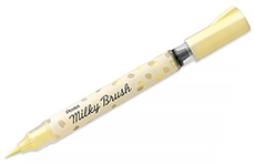 Pentel Milky Brush кисть (пастельный желтый)