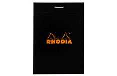 Блокнот Rhodia Basics №11 Black (7.4х10.5, клетка)