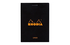 Блокнот Rhodia Basics №11 Black (7.4х10.5, линейка)