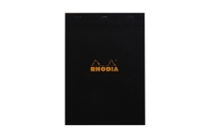 Блокнот Rhodia Basics №18 Black (21х29.7 см, в линию)