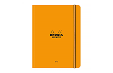 Rhodia Unlimited А5+ (оранжевый, в клетку, гибкая обложка)