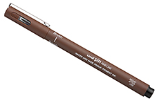 Uni-ball Pin Fine Line Brush (сепия)