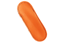 Чехол Вещь mini на 1 ручку (оранжевый, натуральная кожа)